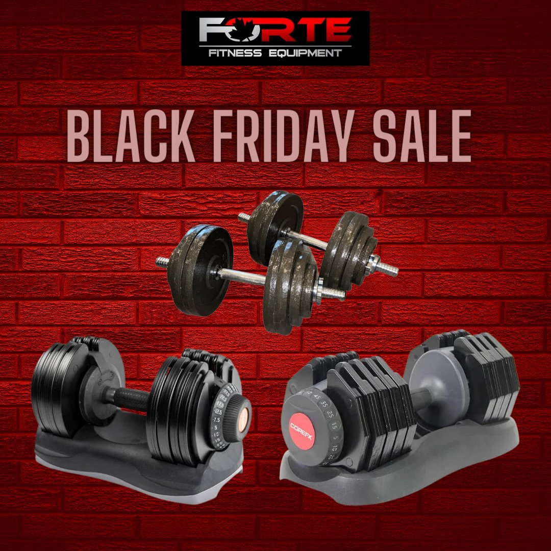 BLACK FRIDAY SALE ADJUSTABLE DUMBBELLS UP TO 50% off – Forte Fitness ...