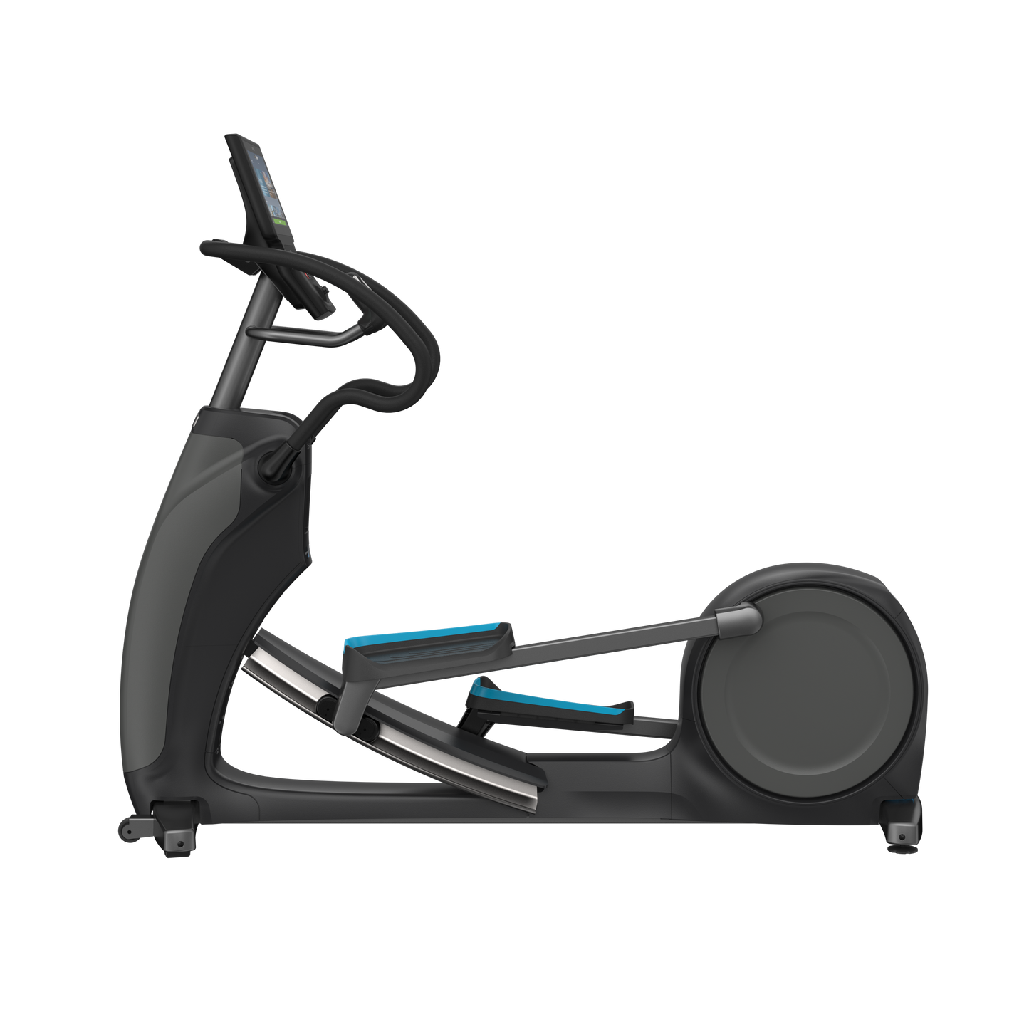 Precor EFX® 883 with Converging CrossRamp® Fixed Arms Elliptical Cross trainer- P84 Chrome cast Screen