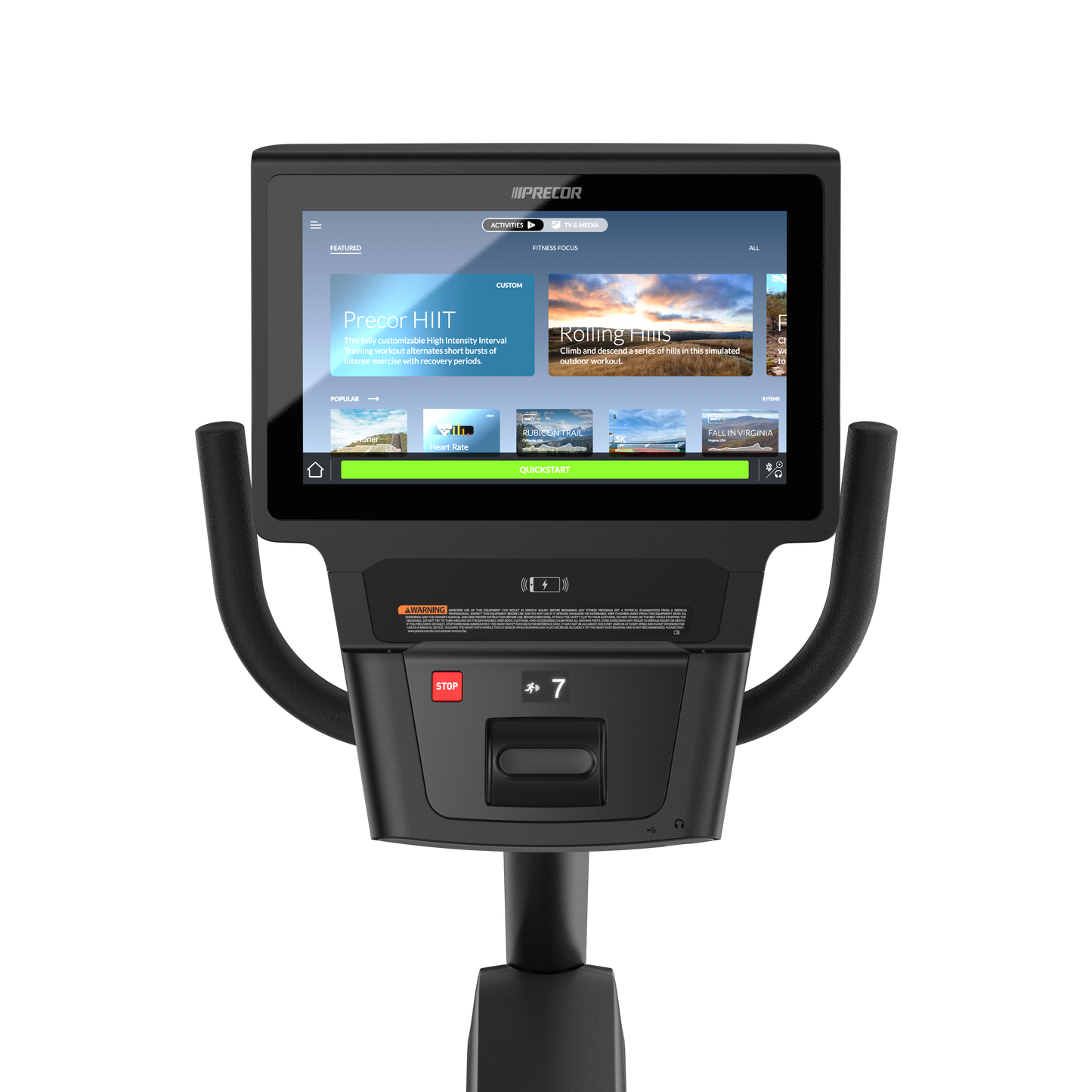 Precor Experience™ Series RBK 885 Recumbent Cycle w/P84 Console