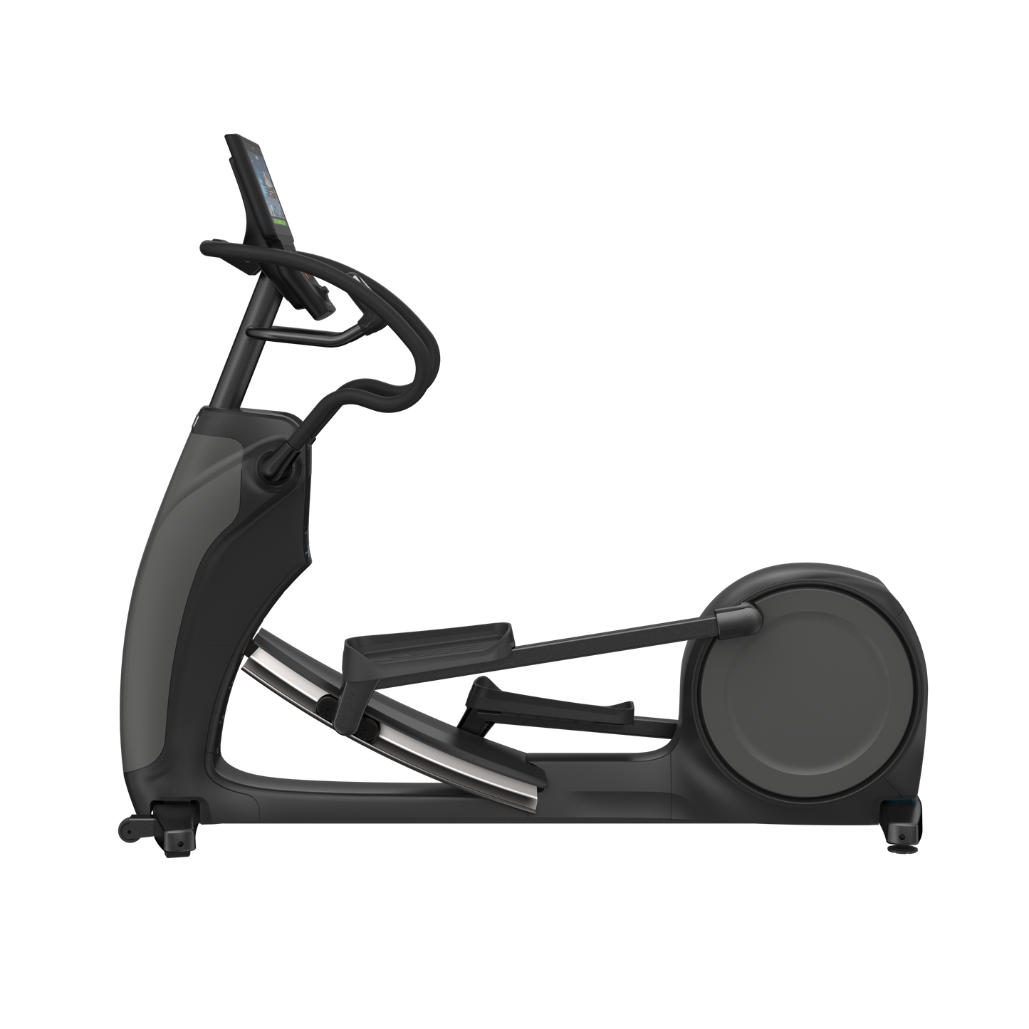 Precor EFX® 883 with Converging CrossRamp® Fixed Arms Elliptical Cross trainer- P84 Chrome cast Screen