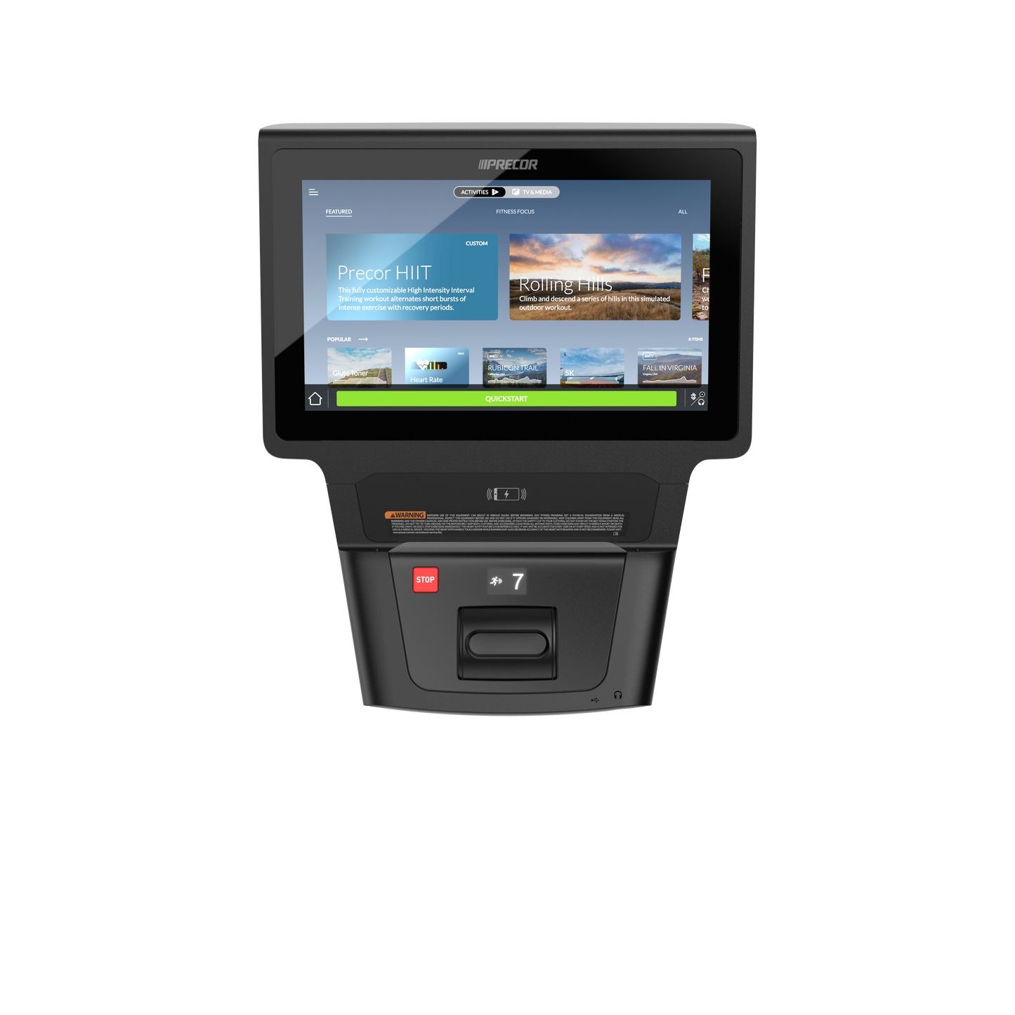 Precor EFX® 885 w/P84 with Converging CrossRamp® Moving Arms Elliptical Crosstrainer™