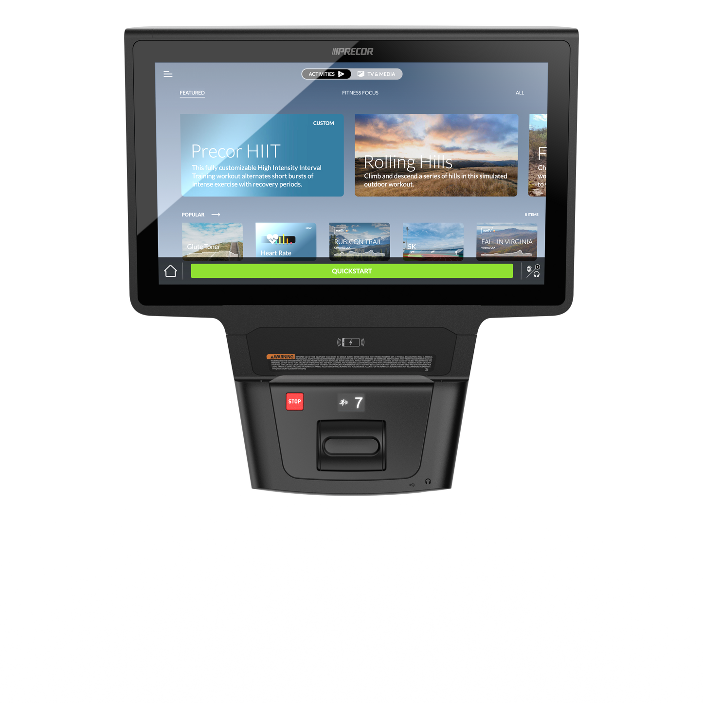 Precor Experience™ Series TRM 691 Treadmill w/ 22" Chrome cast Screen