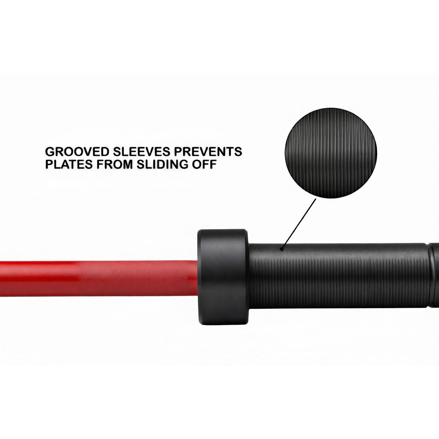 Forte Powerlifting Bar Olympic 20kg Bearing Bar-2000lb