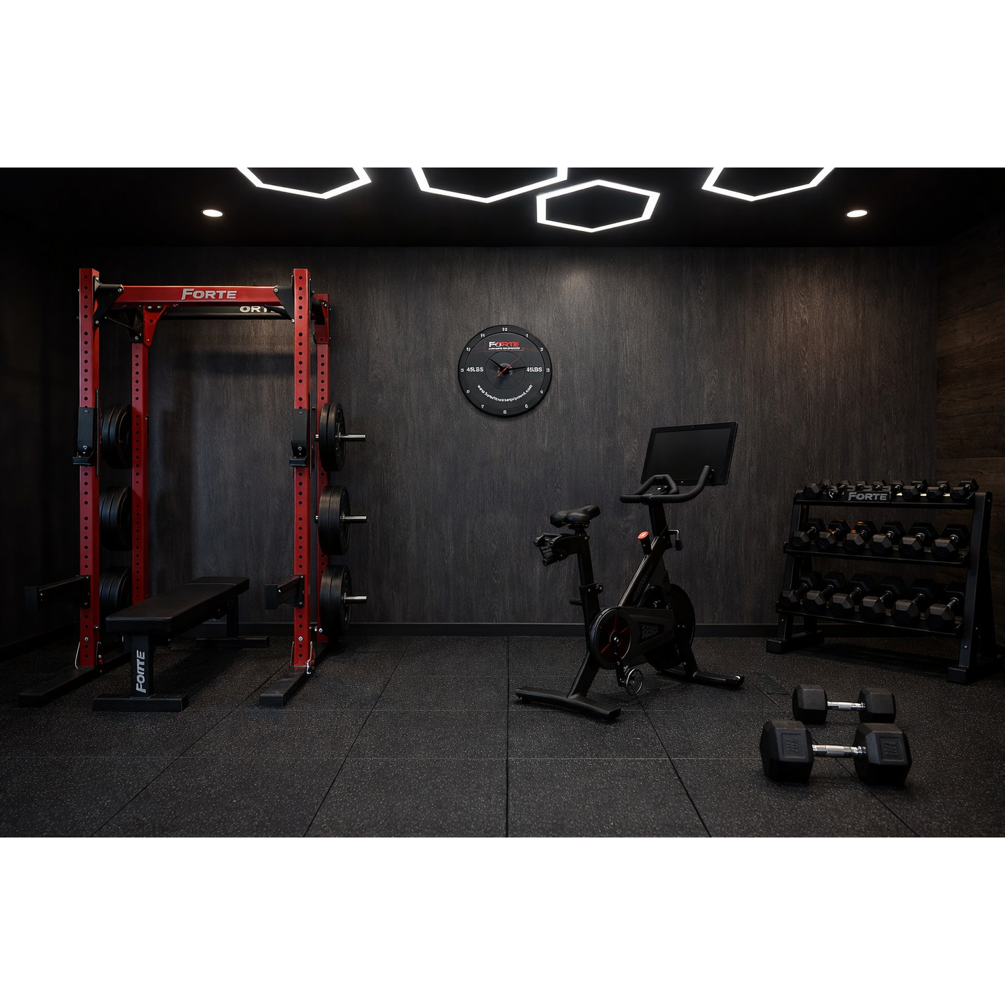 Bumper Plate Wall Clock