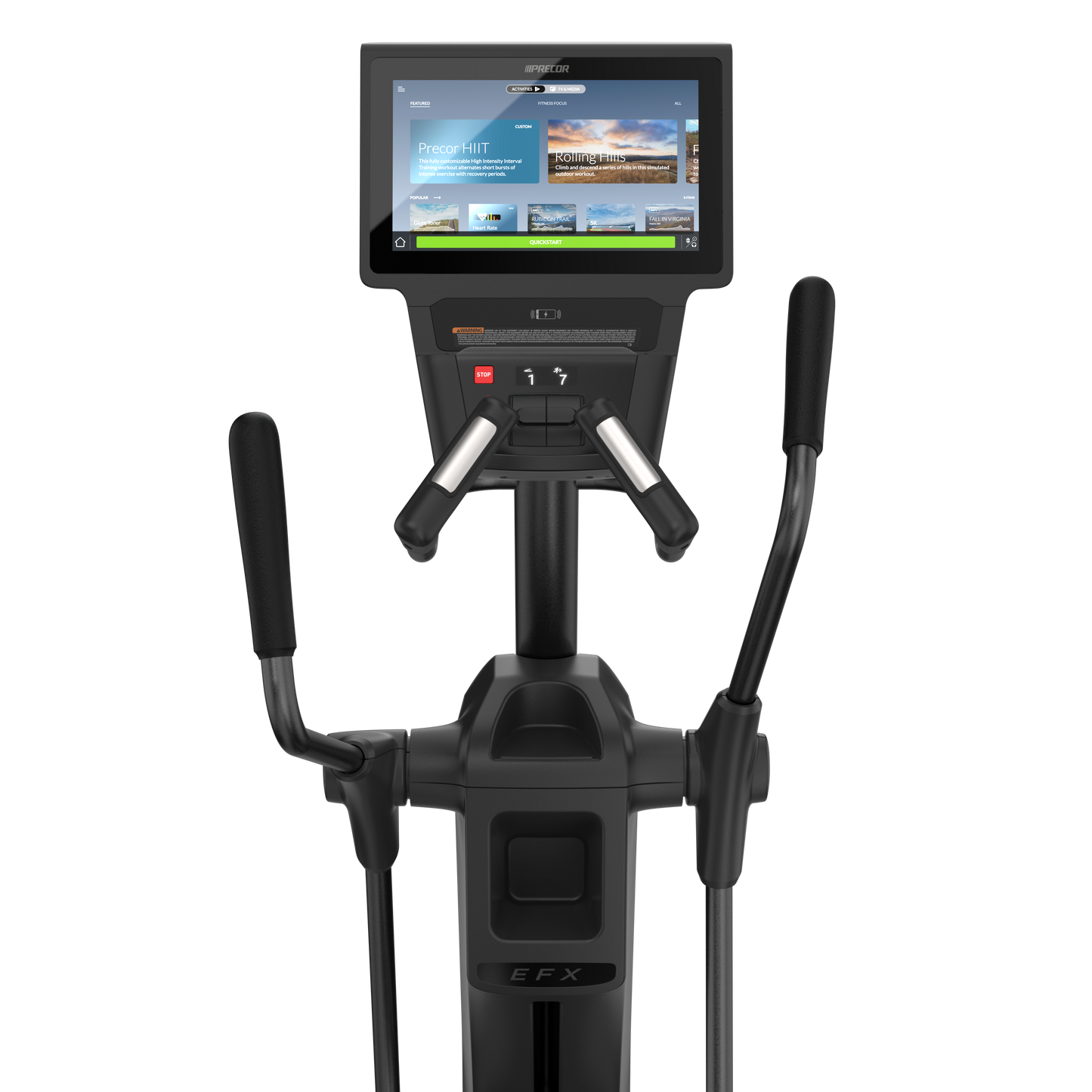 Precor Experience Series- EFX 581 Elliptical Crosstrainer w Chrome cast