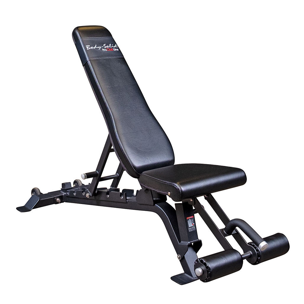 BodySolid Pro Club Line Flat-Incline-Decline Bench w/Leg hold down