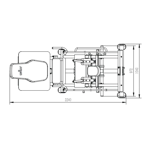Powertec Leg Press Hack Squat Combo