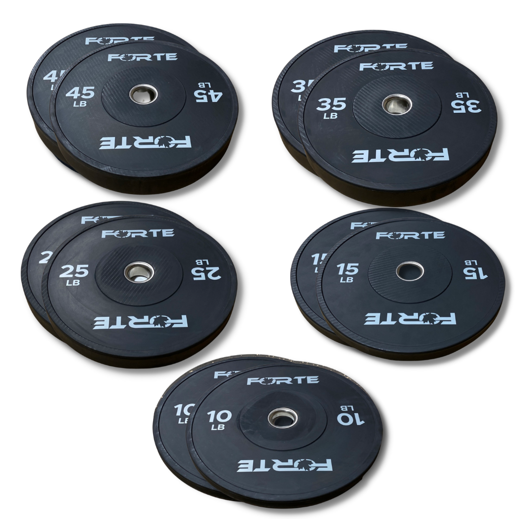Forte Fitness Hi Performance Bumper Plate Sets