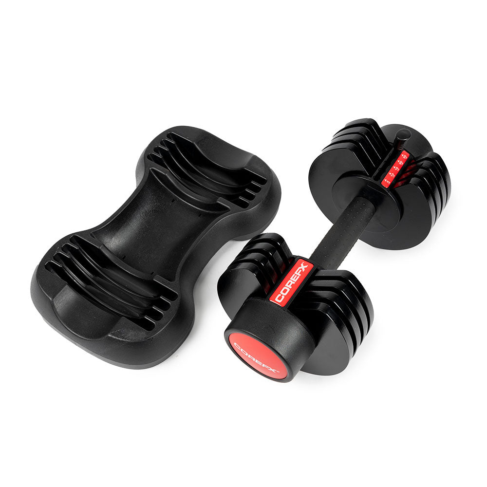 COREFX Adjustable Dumbbell Pair- 25lb