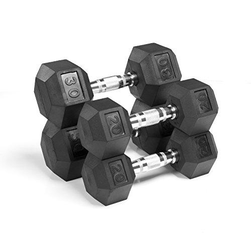 Inflight Vertical Dumbbell Rack w/5-40lb Rubber Coated Dumbbells