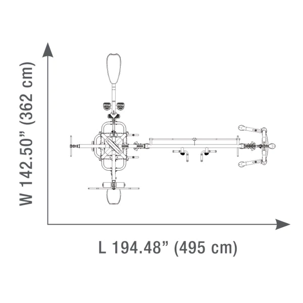 Hoist Fitness Expandable Jungle- 6 Station Crossover System