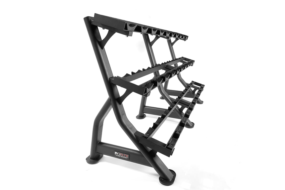 Commercial 3 tier Dumbbell Rack-15 pair