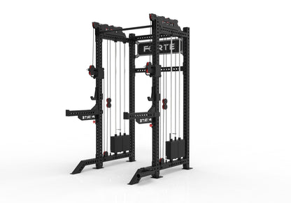 BlackForgeStation 3-in-1 Multi Functional Trainer Rack System