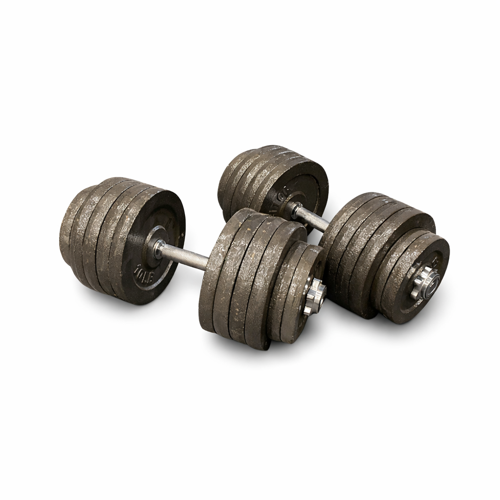 Forte Fitness Spin Lock 110lb/220lb Adjustable Dumbbell Sets