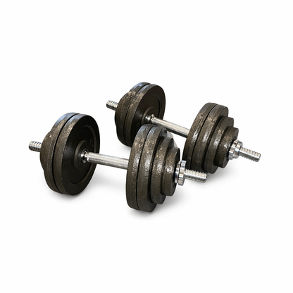 Forte Fitness Spin Lock 110lb/220lb Adjustable Dumbbell Sets
