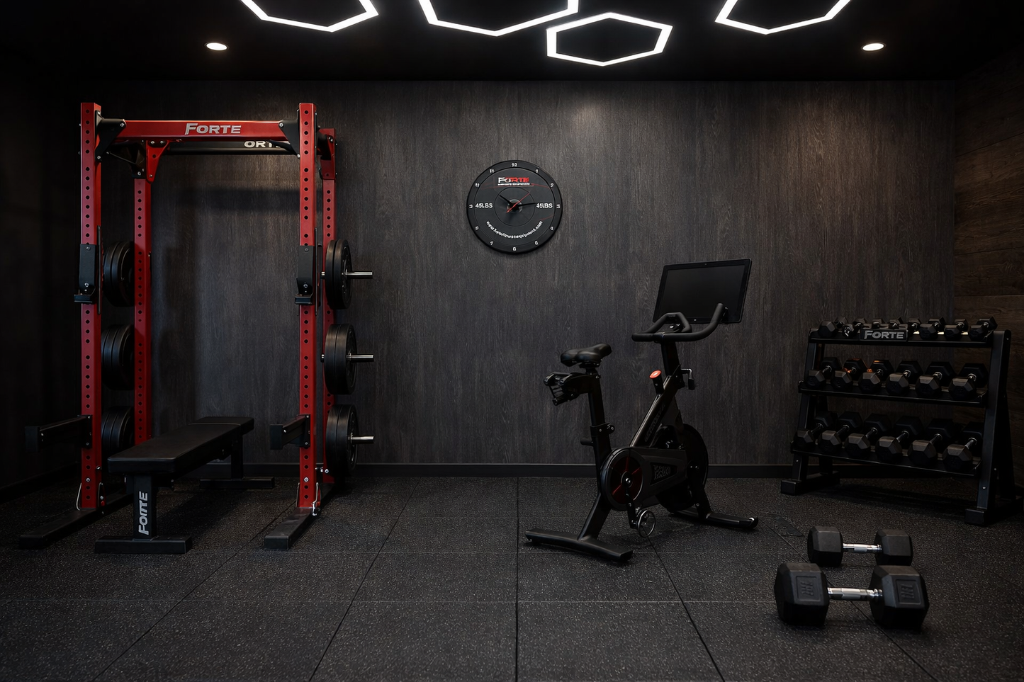 Bumper Plate Wall Clock