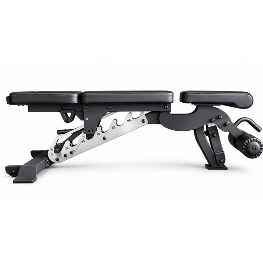 Commercial Pro-Series 2- Decline to Flat to Incline Bench with Articulating Headrest