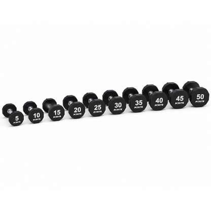 12 Sided Urethane Commercial Dumbbell Sets