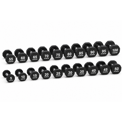 12 Sided Urethane Commercial Dumbbell Sets