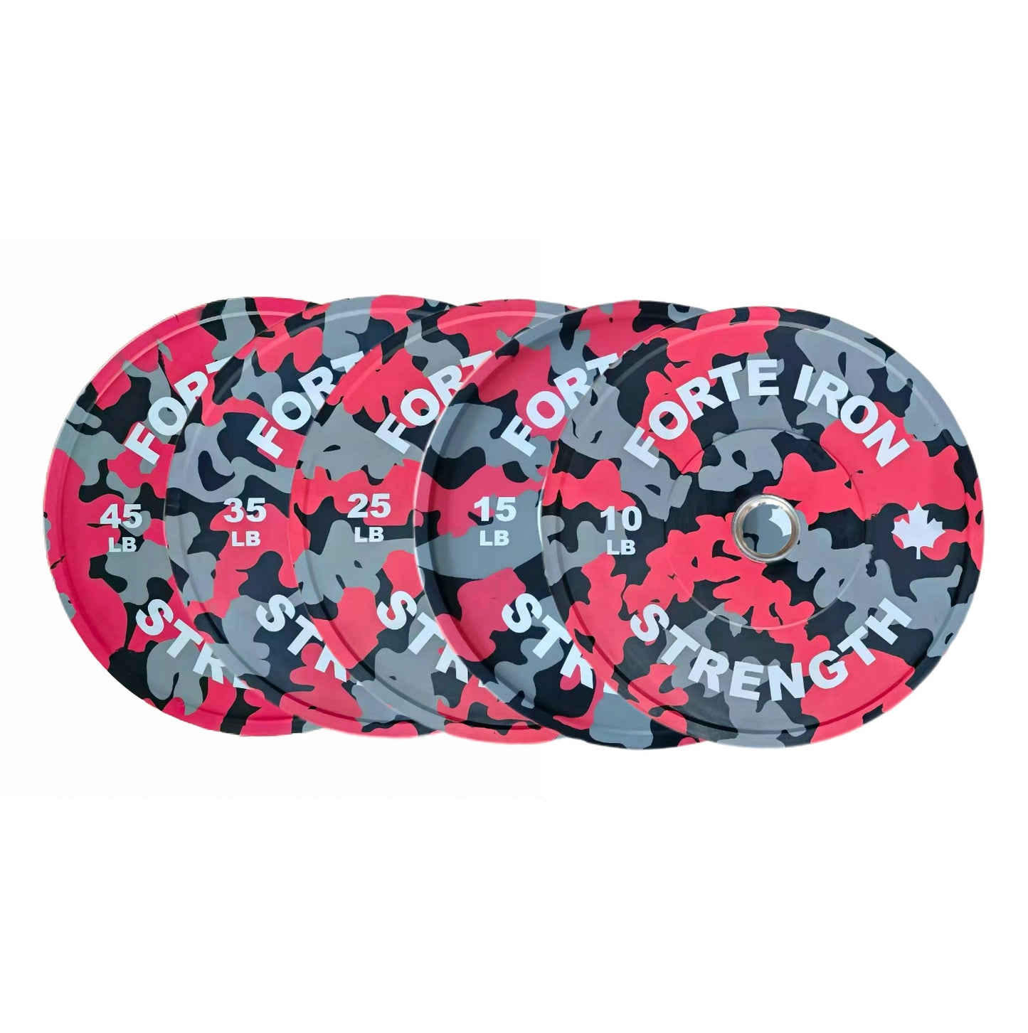 Canada Camo Special Edition Hi Temp Color Bumper Plate 260lb Set