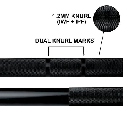 Forte Powerlifting Bar Olympic 20kg Bearing Bar-2000lb