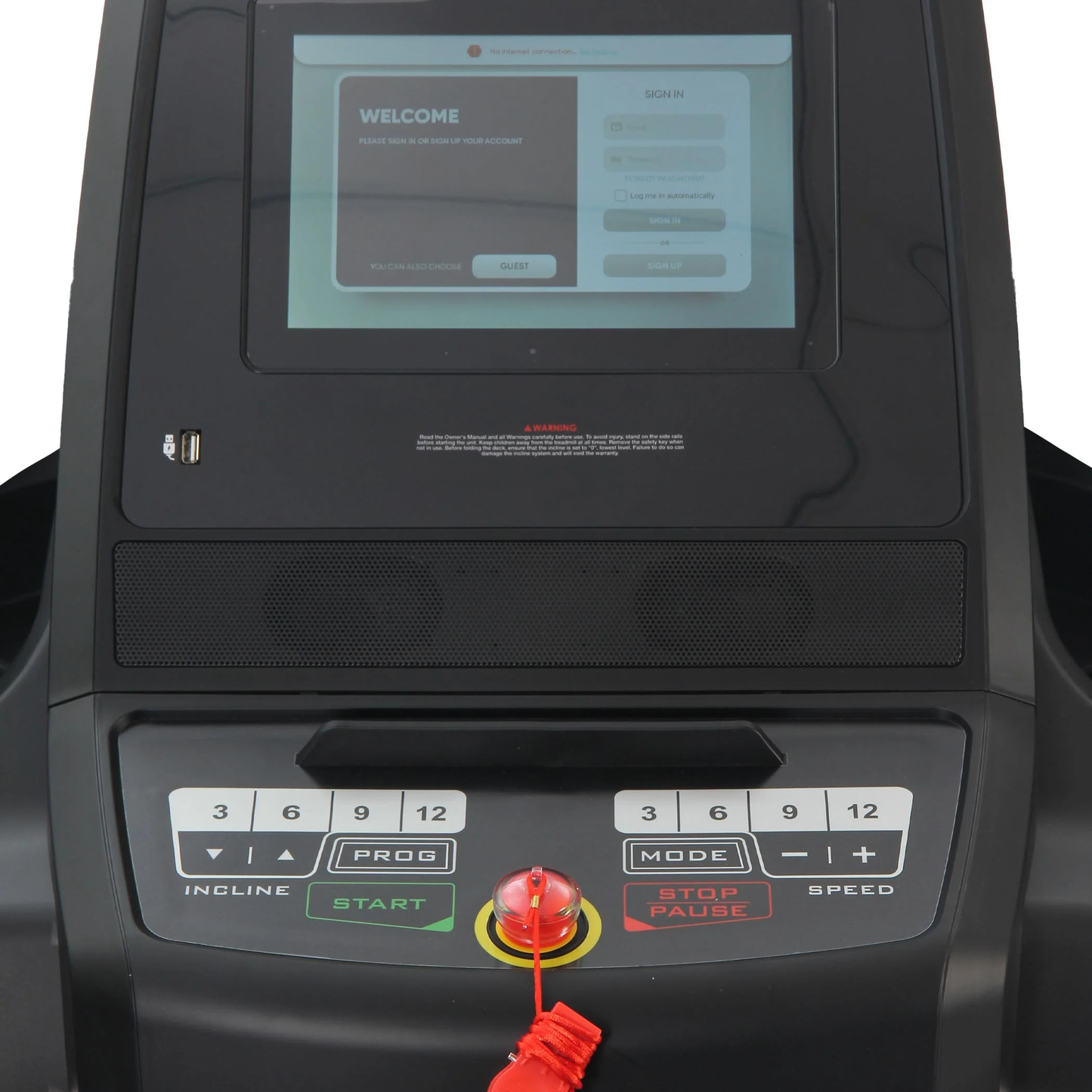 VO3 Fitness T70e Folding Treadmill + Free Air Bike