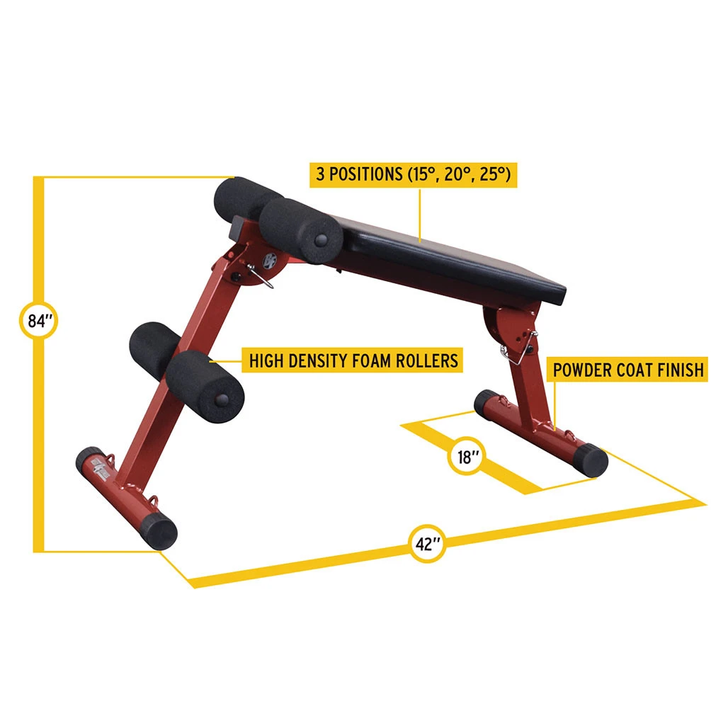 BodySolid Best Fitness Ab Crunch Bench