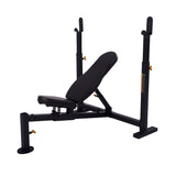 Powertec Adjustable Olympic Bench with Weight Set Package