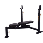 Powertec Adjustable Olympic Bench with Weight Set Package