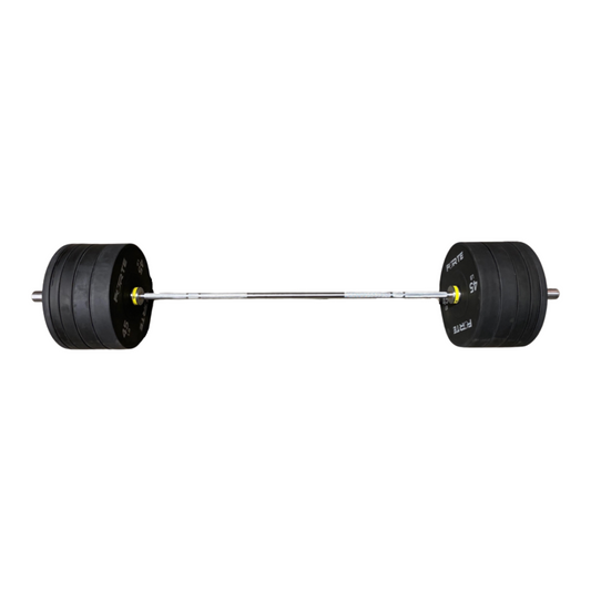 Hi Performance Bumper Plate Set with Bar - 305lbs