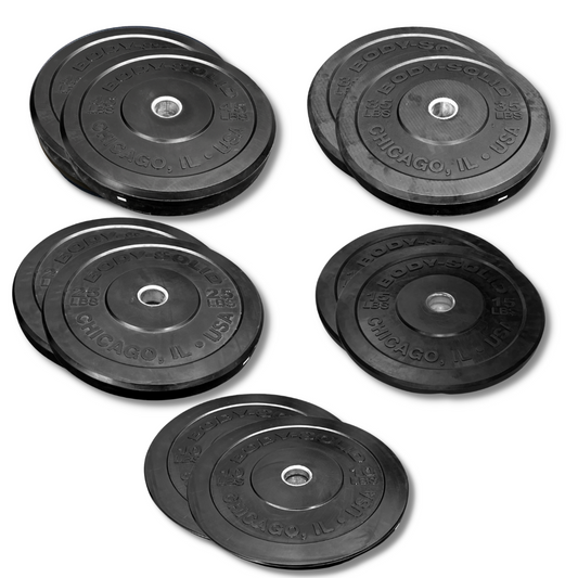 Chicago Extreme Hi Temp Bumper Plate Sets - Black