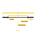 5" Olympic Bar- Black