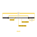 5" Olympic Bar- Black