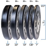 Chicago Extreme Hi Temp Bumper Plate Sets - Black