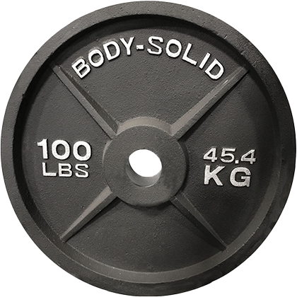 100lb Cast Iron Olympic Plate- Black (Special Order)