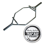 Olympic Shrug Hex Bar- Raised Handles and Zinc Finish