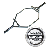 Olympic Shrug Hex Bar- Raised Handles and Zinc Finish