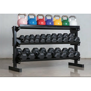 Dumbbell Rack with Bonus Storage Shelf