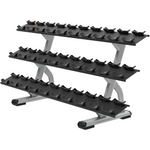 Precor Discovery Series 3 Tier, 15 Pair Dumbbell Rack