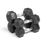 Inflight Vertical Dumbbell Rack w/5-40lb Rubber Coated Dumbbells