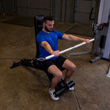 Aluminum Revolving Dual Cable Straight Bar for Functional Trainer