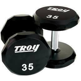 Troy Commercial Urethane 12 sided Dumbbells Sets