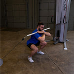Aluminum Revolving Dual Cable Straight Bar for Functional Trainer
